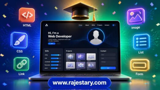 پروژه نهایی HTML: صفحه وب شخصی حرفه‌ای