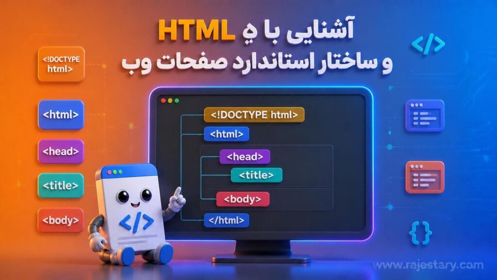 آشنایی با HTML و ساختار استاندارد صفحات وب