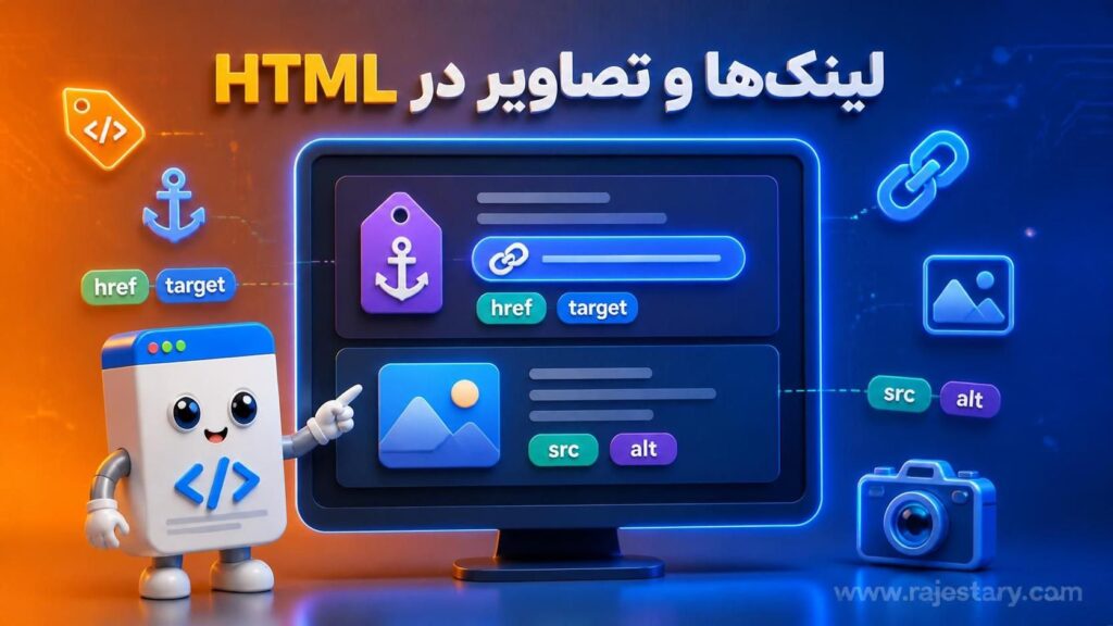 لینکها و تصاویر در HTML