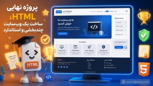 پروژه نهایی HTML؛ ساخت یک وب‌سایت چندبخشی و استاندارد