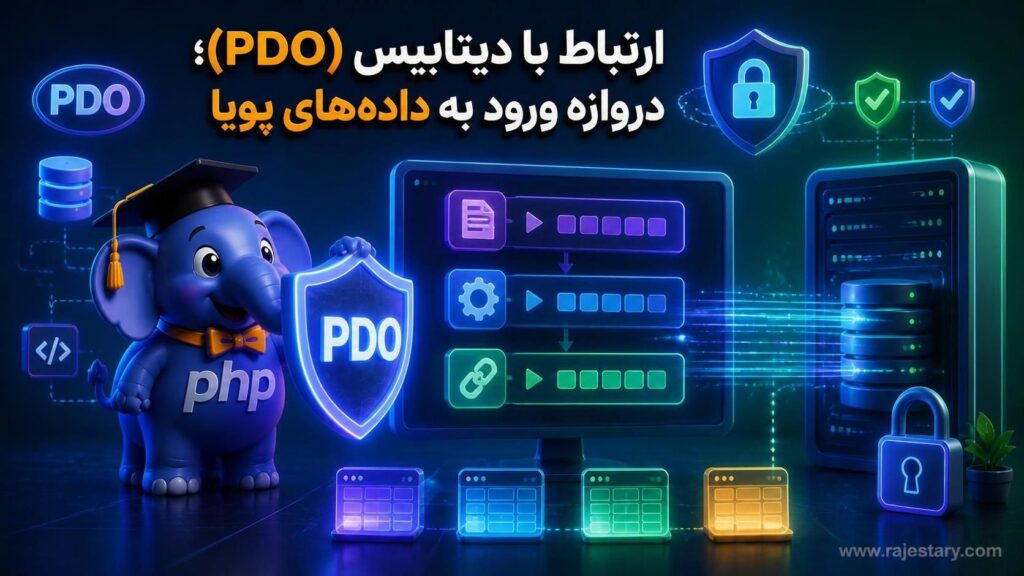 ارتباط با دیتابیس (PDO)؛ دروازه ورود به دادههای پویا