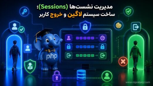 مدیریت نشستها (Sessions)؛ ساخت سیستم لاگین و خروج کاربر
