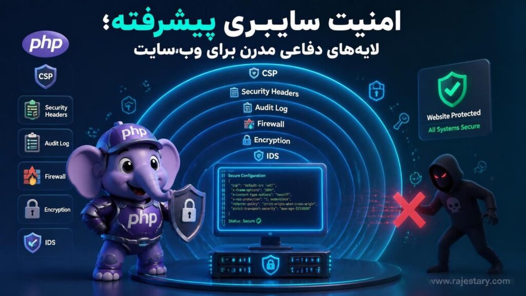 امنیت سایبری پیشرفته؛ لایه‌های دفاعی مدرن برای وب‌سایت