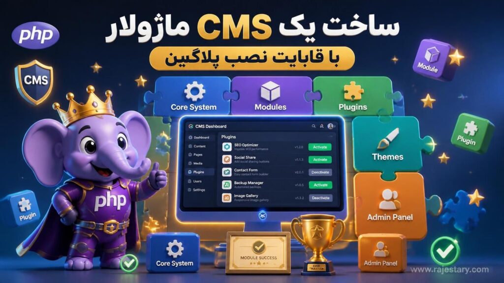 ساخت یک CMS ماژولار با قابلیت نصب پلاگین